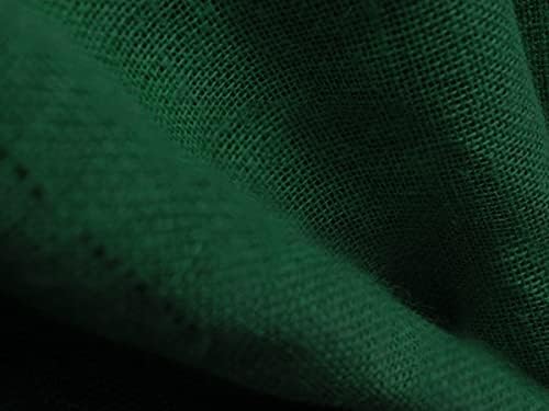 Кърпа от груб конопен плат Хънтър Green / ширина 48 см / Продава се със склад