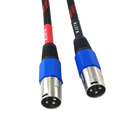 Кабел за свързване на балансиран сигнал WJSTN 1/4 инча TRS-XLR Съединители, Балансиран 6,35 мм plug TRS до 3-номера за контакт штекеру