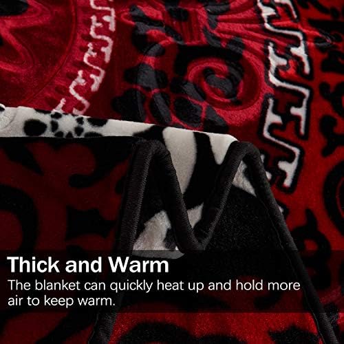 Флисовое одеяло JML King Size, Тежко на корейското Норковое одеяло 85x95 инча - 9 килограма, Еднослоен, Меко и топло, Гъст Норковое