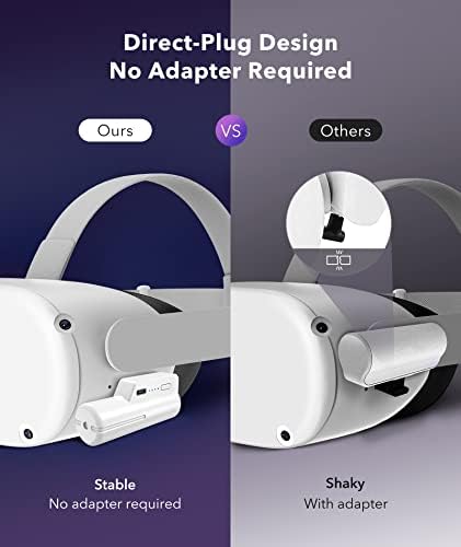 захранване с капацитет 5000 mah за Oculus Quest 2 и елит на колана, Лесно Преносимо зарядно устройство за виртуална реалност, Акумулаторен удължител, Акумулаторни Аксесоари