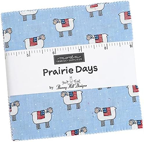 Очарователен опаковка Moda Fabrics Prairie Days от Бъни Hill Designs; Квадрати за стеганого завивки от предварително раскроенной