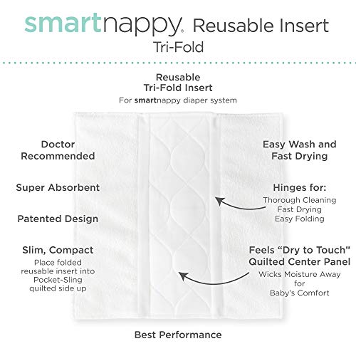 Хлопчатобумажный трикотаж SmartNappy от Amazing Baby, калъф за подгузника NextGen Hybrid + 1 Множество поставяне в три гънки + 1