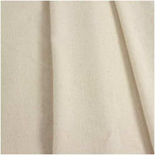 100 Ярда - Фланела от органичен памук, Небеленого естествен цвят Слонова кост, на ролка с ширина 60 см, сертифициран DESI Натурален