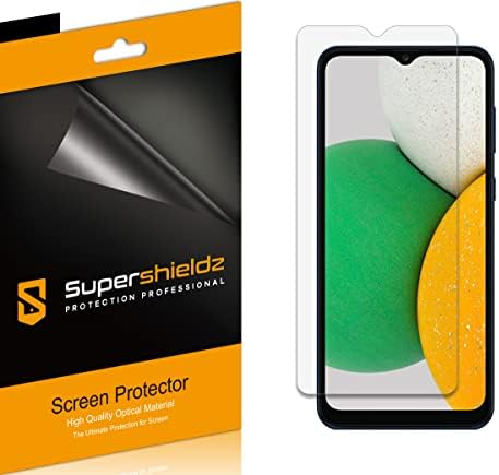 (6 опаковки) Защитно фолио Supershieldz, предназначена за Samsung Galaxy A03s, защитен филм с висока разделителна способност (PET)