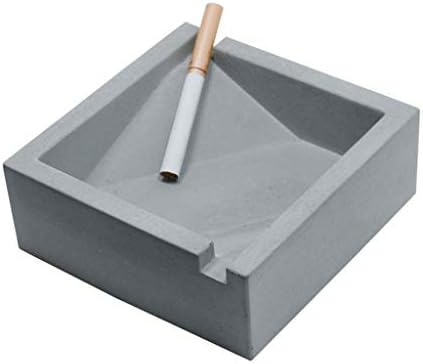 Пепелник SHYPT, Модерна Настолна Пепелник от неръждаема Стомана с капак, Пепелник за цигари, за вътрешно и външно използване, Пепелник