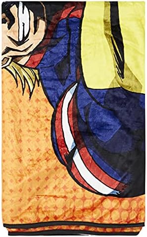 Каре My Hero Academia - Шото, Изуку и Всемогъщ Меко Флисовое Каре-юрган с каишка и стикер (Всемогъщ)