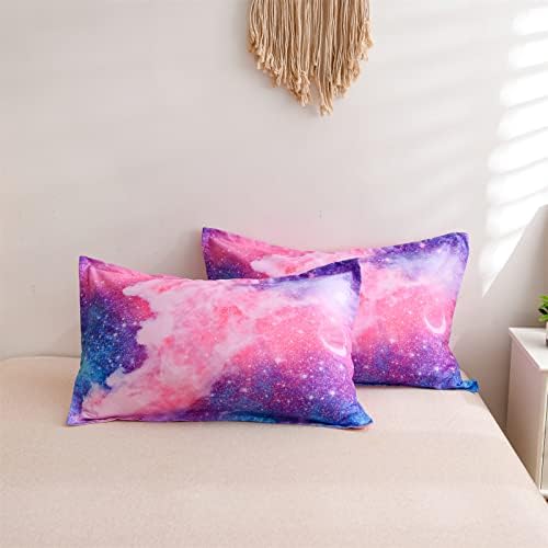 Комплекти Спално бельо A Nice Night Galaxy, Космическото Одеяло с 3D Принтом, Космически Комплект, Одеяла, Двоен Размер, Блестящ