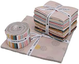 COTTONVILL Collection Our Story 20 брой памучна тъкан, за капитониране с принтом (рязане, четвърт 24 бр.)