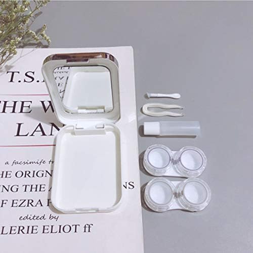 Изискан калъфи за контактни лещи MUDOR – Мини-Сладък Пътен комплект за контактни лещи и чанта-органайзер без течове за меки и твърди
