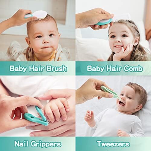 Комплект за грижа за детето, Комплект за безопасност на Бебета с Електрически Аспиратором за носа, Детска Четка За коса, Гребен,