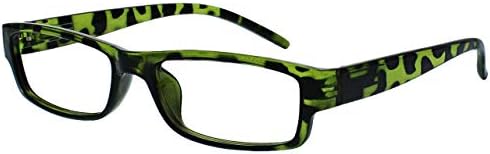 Очила за четене OPULIZE Асо, 6 от Опаковки, Класически и Ежедневни Тесни Рамки, Устойчиви На Надраскване Кутия Панти, Черни, Мъжки