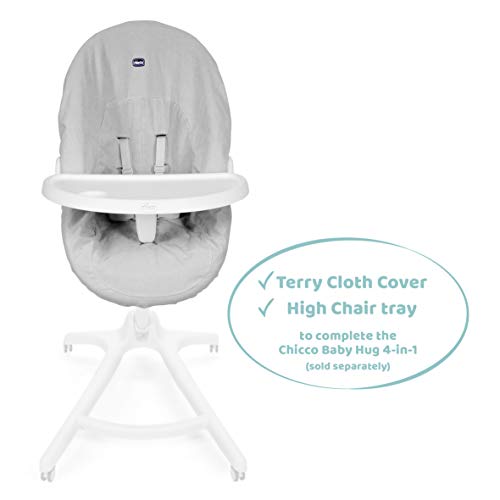 Комплект за хранене на Chicco Baby Hug 4 в 1 (Тава за столче за хранене за хранене + калъф от хавлиени тъкани)