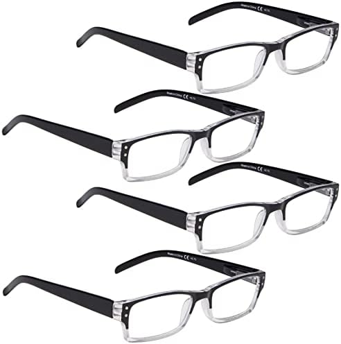LUR 3 опаковки очила за четене в полукръгла рамка + 4 опаковки класически очила за четене (само 7 двойки ридеров + 2,25)