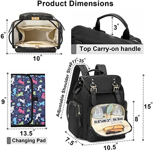 Раница-чанта за памперси Terzini Bear, Чанти за Памперси за Малки Момчета и Момичета с USB порт за зареждане, подложка за промяна