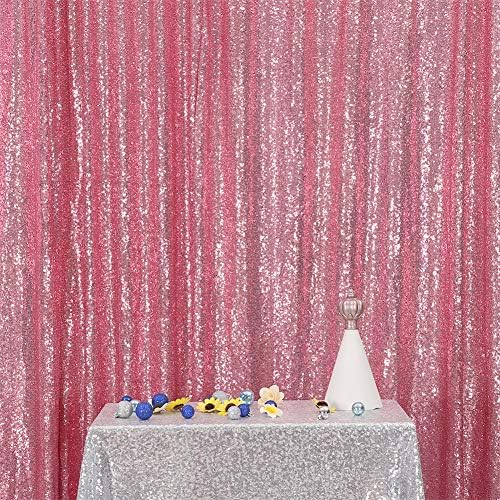 Вечната Красота на Фуксия Розови Пайети Сватбен Фон Снимка Фон Завеса За Парти, на 10 метра X 10 метра