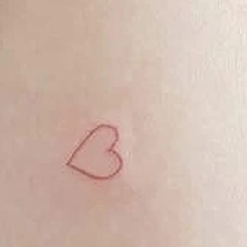ASDFGH 1БР Червено Сърце Временни Татуировки Етикети за Мъжете Жените Ръка Китката на Боди Арт, Прекрасни Фалшиви Татуировки, Боди-Арт