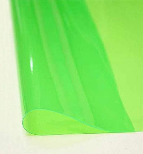 Прозрачен винил плат със зелен оттенък - PVC 10-ти калибър - продава се за парцела - Ширина 54 инча