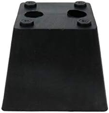 Tsnamay 2,95x2,95 инча Черен Пластмасов Трапециевидный Разтегателен Крака за Диванной мебели 4 бр.