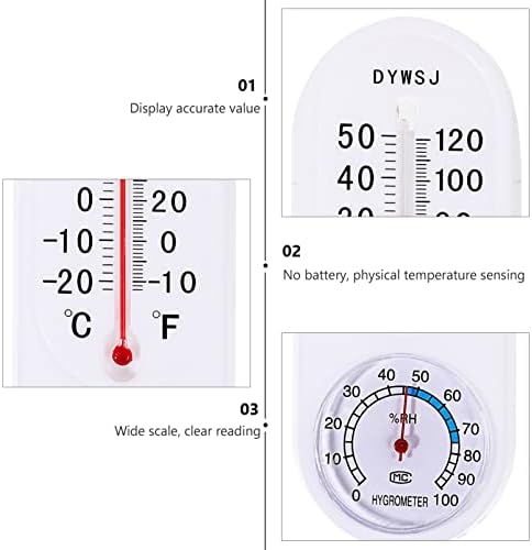 2 елемента Вътрешни Външни Термо Метър Влагомер Парникови Измерители на Температурата И Влажността на Термо-Сензор, Монитор, Сензор