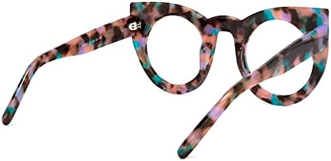 Дамски очила за четене Zeelool Readers Голям размер с Дебел Кошачьим око за четене Стандартно с Антирефлексно покритие Ophelia VFP0290