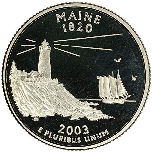 Монетен двор на САЩ, 2003 г., освобождаване , Четвертак на щата Мейн