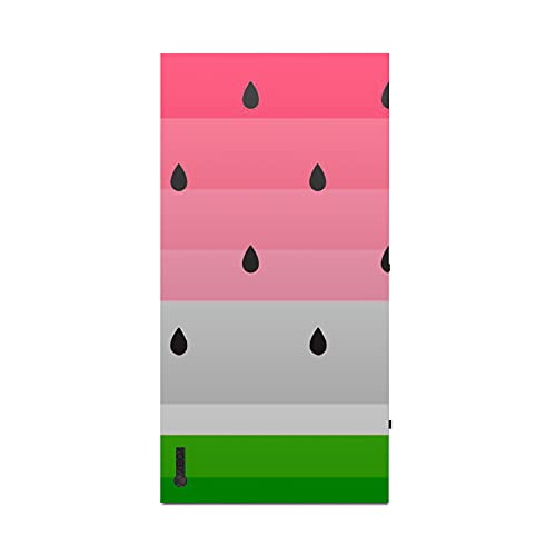 Дизайн на своята практика за главата Официално Лицензиран Haroulita Watermelon Art Mix Vinyl Стикер Калъф за игра кожа, Съвместим с конзола Xbox Series X и комплект контролери