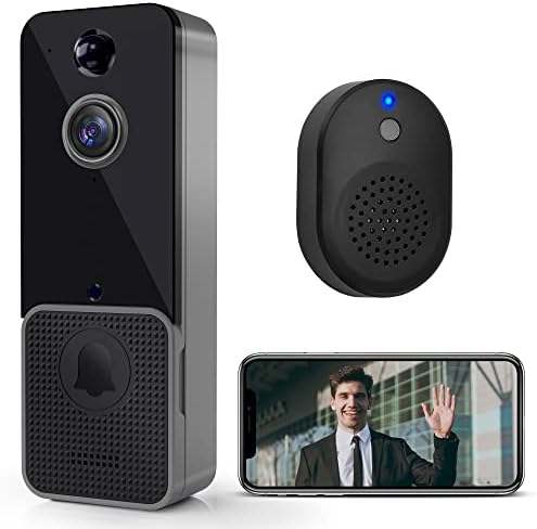 Безжична камера крилото на разговора JOCIRUS с перезвоном - WiFi видео домофон с функция за откриване на човек PIR и сигнали приложения