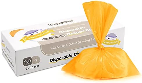 Пакети за рециклиране на детски Пелени с аромат на Happy Seal, Торбички за Памперси за Еднократна употреба Ароматизирани Кърпички
