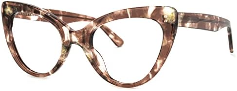 Zeelool Модни Извънгабаритни Ацетатные Очила Cat Eye Blue Light Blocking Glasses Очила Stjules WA624495
