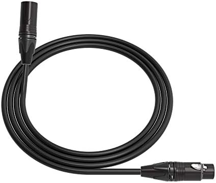 Четырехбалансный микрофон кабел Canare L-4E6S Star | 3-Пинов XLR-3-пинов XLR-Female | Neutrik Gold | 2,5 фута | Черен | Сглобена