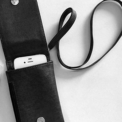 Отпечатъци от обувки Отпечатък Модерен Стил Модерен Плакат Телефон в Чантата си Портфейл Окачен Мобилен Калъф Черен Джоба