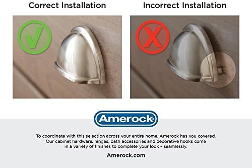 Amerock | чекмеджето за чаши | Сатинированный Никел | 3 инча (76 мм) от център до център | чекмеджета за чаши | 10 опаковки | чекмеджето