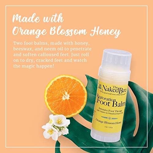 Възстановяващ балсам за крака Голи Bee Orange Blossom Мед, 2 грама - 2 опаковки + Лосион за ръце и тяло Honey Bee, Балсам за устни