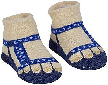 Maison Chic 99856 Сандали и чорапи, сини, памучни