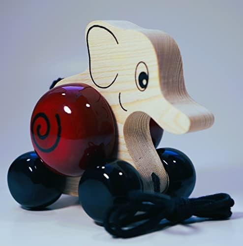 Элифа - дървена тянущая играчка ръчна изработка. за деца на възраст от 12 месеца и по-големи