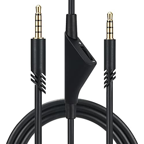 Сменяеми кабела шифър притежава една.V за геймърски слушалки Astro A40/A40TR/A10, тел Aux с функция за изключване на звука 2,0 М 6,5 фута, Съвместим с Xbox one PC, Ps4 и т.н. (без звук)