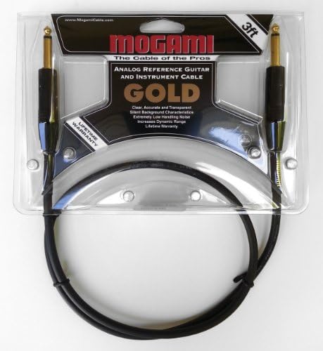 Mogami Gold INSTRUMENT-Кабел за китара с инструменти 10, Штекерные конектори 1/4 TS, Златни Контакти, Директни Конектори, 10 Метра