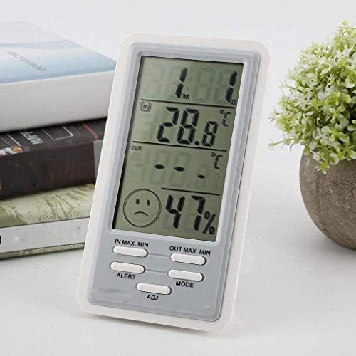 Стаен термометър XJJZS - електронен измерител на температурата и влажността в затворени помещения и на улицата с голям екран, домакински стаен термометър
