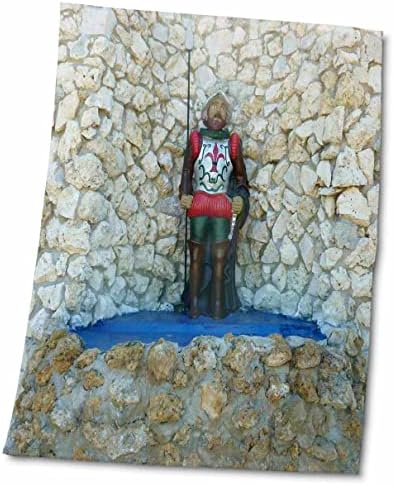 3dRose Florene Childrens Art II - Статуята на Понсе Де Леон - Кърпи (twl-46584-1)
