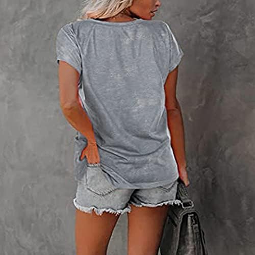 Върховете y Blusas Manga Corta para Mujer Camiseta Cuello Redondo lino y algodón 2023 Camiseta de Verano Camiseta de Moda