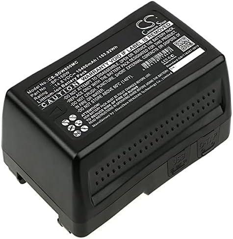 Cameron Sino Нов Взаимозаменяеми батерия с капацитет 10400 mah, годни за Sony DSR-250P, DSR-600P, DSR-650P, HDW-800P, PDW-850, V-Образен