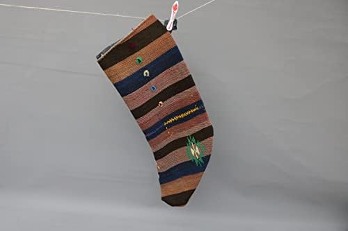 Коледен Отглеждане подарък за ВЪЗГЛАВНИЦА SARIKAYA, Отглеждане на ръчно изработени Коледни Чорапи С Модел, Отглеждане Kilim, Отглеждане