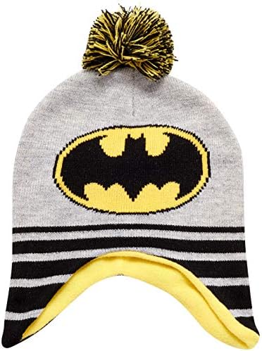 Зимна шапка с Бэтменом за момчета от DC Comics, Комплект от 2 чифта Ръкавици или Варежек (За деца / Малки момчета)
