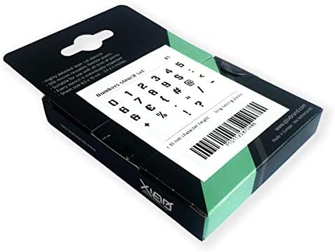 Набор от шаблони с цифри Qbix – 3 x 4 см - Пълен комплект шаблони с цифрови сериф - за многократна употреба Шаблони, удобен за деца
