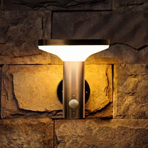 Yoolax Слънчевата светлина на Верандата Външни Стенни Лампи с активирането на движение Охрана лампа 1 опаковка Автоматично включване/изключване