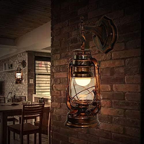 CXDTBH Ретро Led монтиран на стената Лампа, за да Хвърли Светлина Ретро Керосиновый монтиран на стената Лампа В Старинен Стил Европа Вила Светлини Лампа за Външно Освет