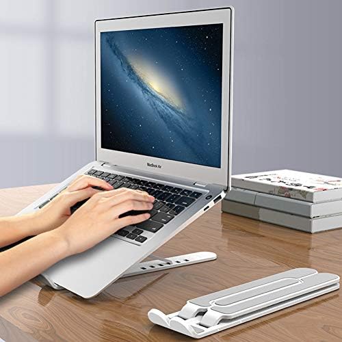 Сгъваема Поставка за лаптоп и таблет от ABS-алуминиева сплав, Преносима Стойка с Регулируема височина, Съвместима с всички преносими компютри