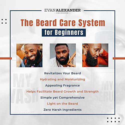Евън Alexander Комплект за оформяне на брада за начинаещи - Овлажнява - Комплект за растежа на брадата - Лесният и удобен Комплект за оформяне на брада - Средства за лична