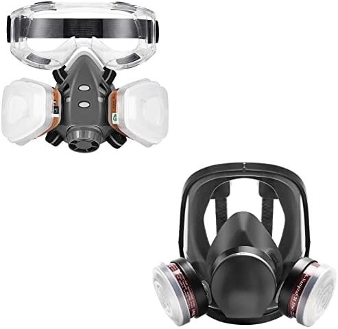 Респираторная маска XIANZHO с филтри - Множество маска на половината от лицето Професионална Защита на дишането От газ / Органични