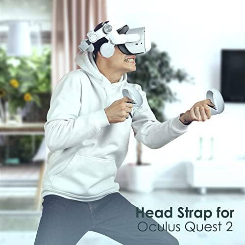 Елитен лента за аксесоари Oculus Quest 2, Регулируема лента за глава със слушалки за подобряване на подкрепа и потапяне в играта